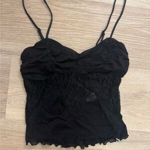 Free People Black Lace Camisole